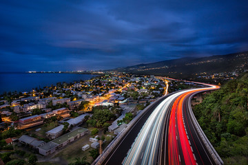 Trafic routier - Viaduc - Saint-Paul - La Réunion