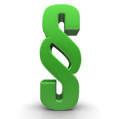 Paragraph § article sign symbol green legal law icon