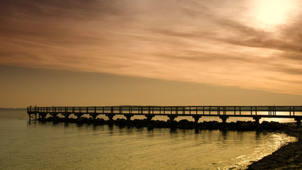 Fototapeta na wymiar Morgens an der Ostsee