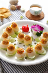 Chinese breakfast and appetizers in Asia
