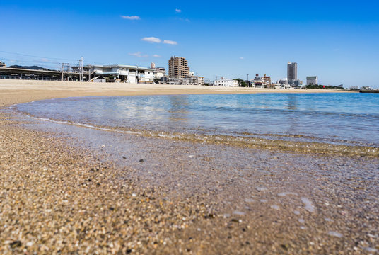 須磨海水浴場 のストック写真 ロイヤリティフリーの画像 ベクター イラスト Adobe Stock