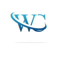 Creative WC logo icon design