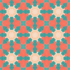 Seamless playful fun decorative geometric pattern