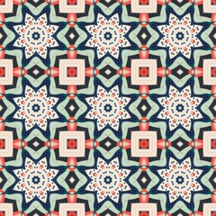 Seamless playful fun decorative geometric pattern