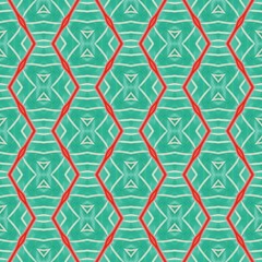 Naklejka premium Seamless playful fun decorative geometric pattern