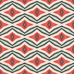 Seamless playful fun decorative geometric pattern