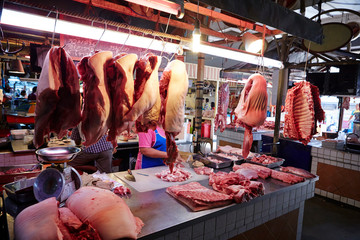 South East Asian meat market 