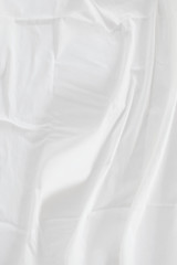 Fototapeta premium White abstract background of soft cotton fabric Crease of cotton, suitable for your design