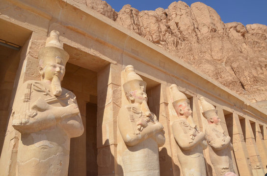 The Mortuary Temple of Hatshepesut, also known as the Djeser-Djeseru, is a mortuary temple of Ancient Egypt located in Upper Egypt. 