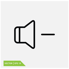 Sound icon vector logo template