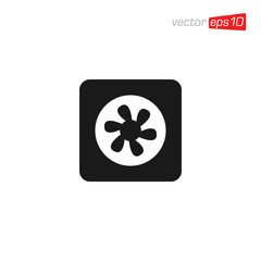 Cooling Fan Icon design Vector