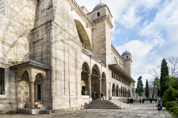 Entrance of Suleymaniye Mosque, Istanbul, Turkey