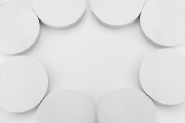 round column shape background 