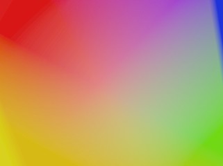 Colored background of rainbow shades with focus on yellow.
