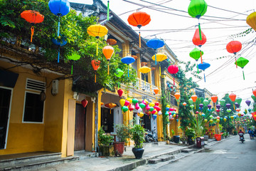 View on the Old Town of Hoi An. Vietnam. Unesco World Heritage Site.	