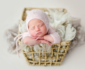 Cute sleeping newborn