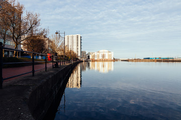 Fototapeta premium Britania Quay Cardiff Bay