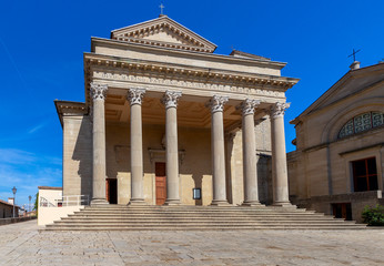 Obraz premium Republic of San Marino. Old Town Square.