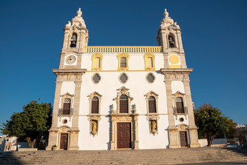 Carmo Church (with famous Chapel of Bones) in Faro, Portugal