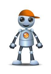 robot with magnifying glass