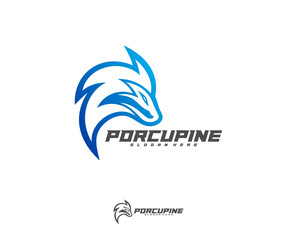 Fototapeta premium Porcupine Esport gaming mascot logo template Vector. Modern Porcupine Logo Vector