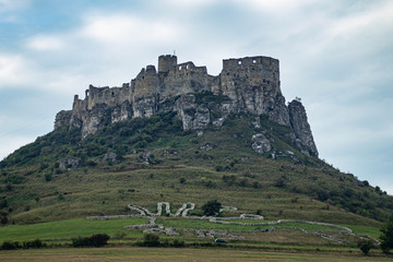 Fototapeta na wymiar Ruin standing castle
