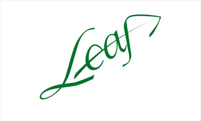 Leaf vector design logo concept