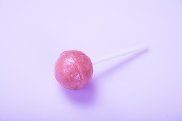 Lollipop on a light background