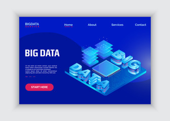 Naklejka premium Modern 3d flat design isometric for cloud service