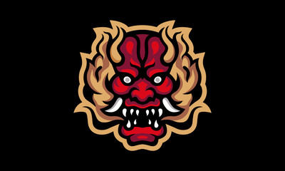 Devil Head Esports Mascot Logo Design-01