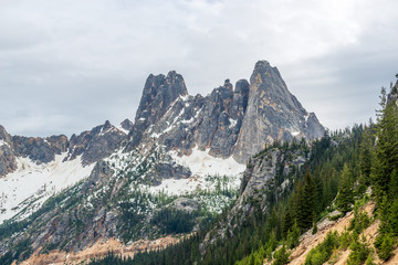 Mountains in Cascades National Park, Washington, USA.