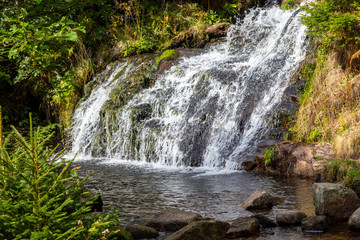 View at waterfall nearby Menzenschwand, Black Forest, Germany