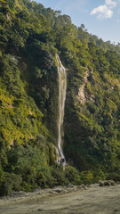 Fototapeta na wymiar tall water fall