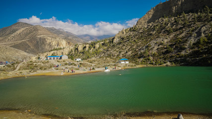 Obraz premium dumba lake in mustang