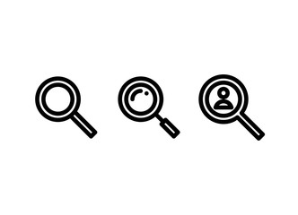 Search Icon. Business Icon Set Vector Logo Symbol.