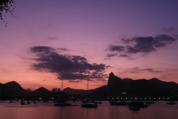 Sunset view from Urca, Rio de Janeiro