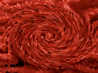 Background texture: spiral circles of paint. Abstract stripes of a circular loop, on a white...