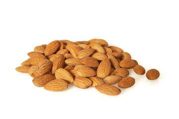 Almonds isolated.