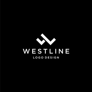 Creative logo design of letter W and L with dark background - EPS10 - Vector.