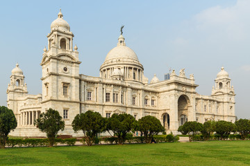 Fototapeta na wymiar Victoria Memorial hall in Kolkata