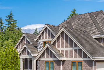The top of the house with a nice window.