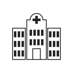 hospital icon design vector logo template EPS 10