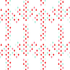 Arrow seamless pattern from red and blue point . Art object isolated for web, for print