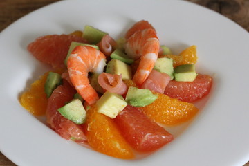 salade de crevette et avoca