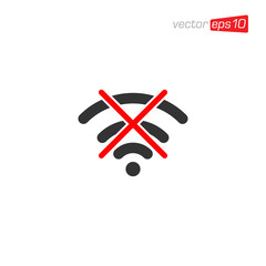 Obraz premium Wifi Signal Icon Design Vector