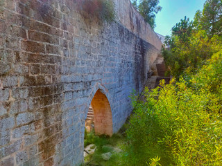 Ancient aqueduct in Agia Napa, Cyprus