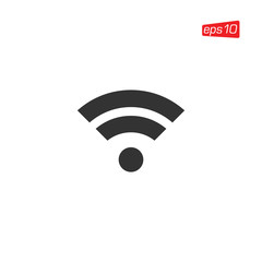 Wifi Signal Icon Design Vector