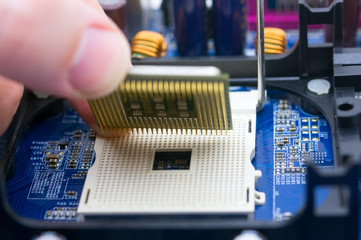 Installing central processor unit