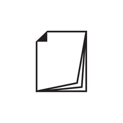 paper icon design vector logo template EPS 10