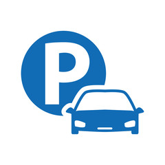 parking icon design vector logo template EPS 10